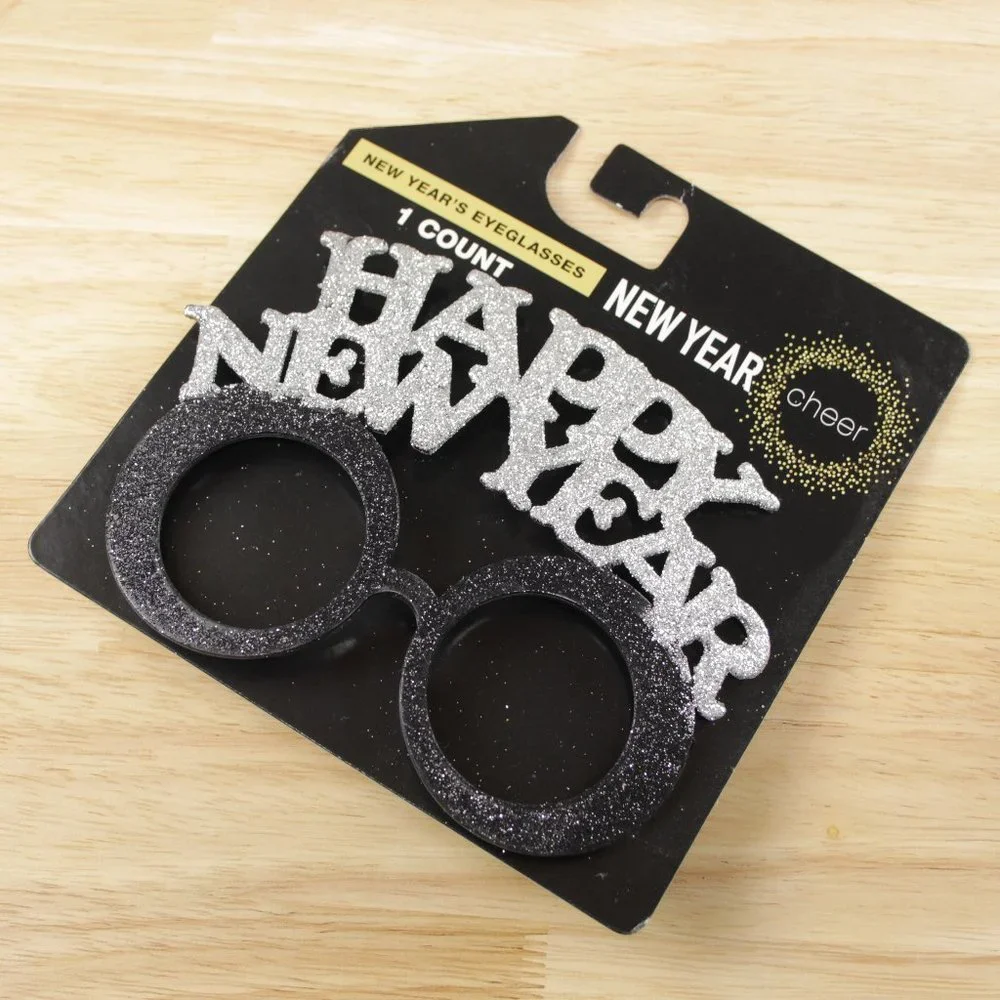 2 Happy New Year Party Glasses